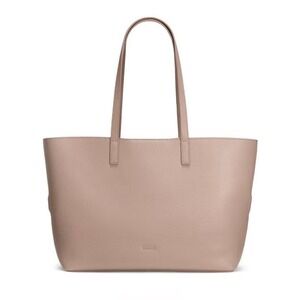 Away The Latitude Tote Bag Buff Nude Leather Shoulder Bag Carryall Travel